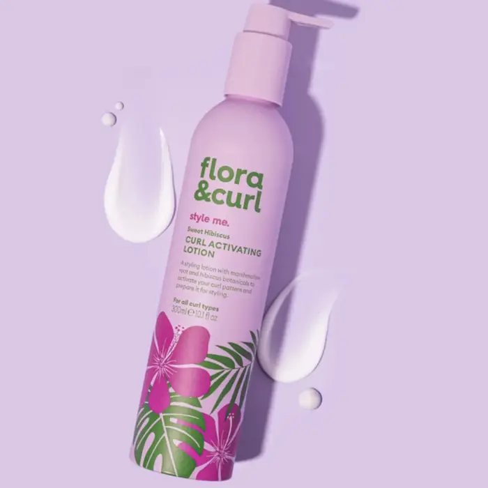 Flora and Curl Sweet Hibiscus Curl Activating Lotion 300ml — lateral